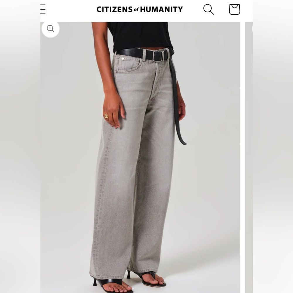 Sold out light grey citizens Ayla jeans size 24 - shortened w original hem